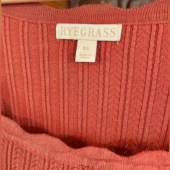 Ryegrass Rust Scalloped Top Size XL - Picture 3 of 7